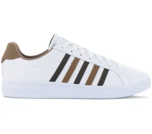 K-Swiss Court Tiebreak - Herren Sneakers Schuhe Leder Weiß 07011-919-M