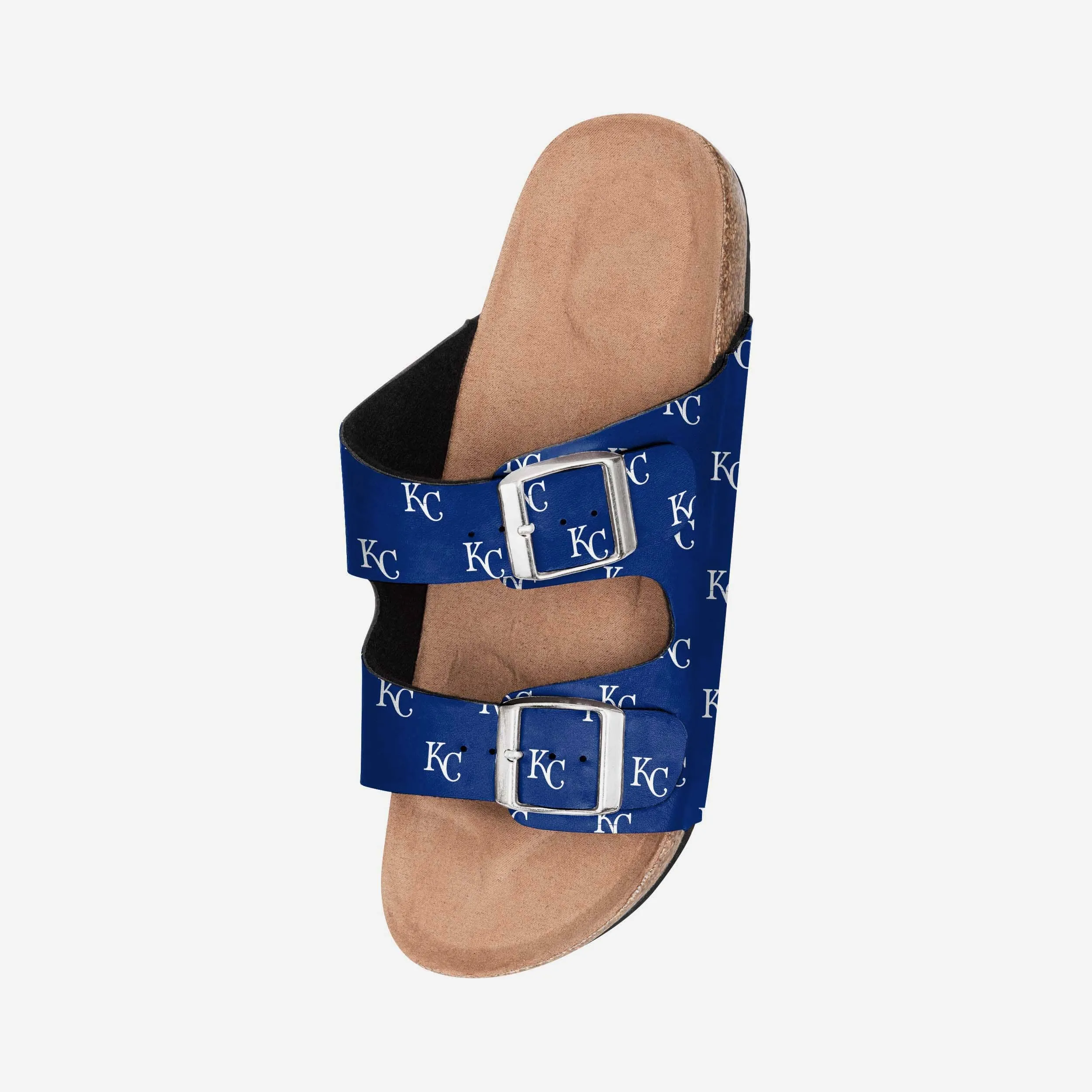 Kansas City Royals Womens Team Logo Double Buckle Sandal