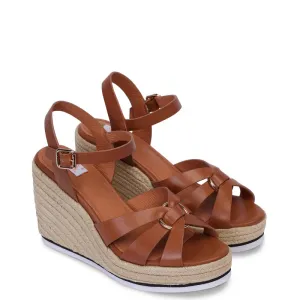 KATHRYN WILSON - Griselda Wedge - Tan Calf