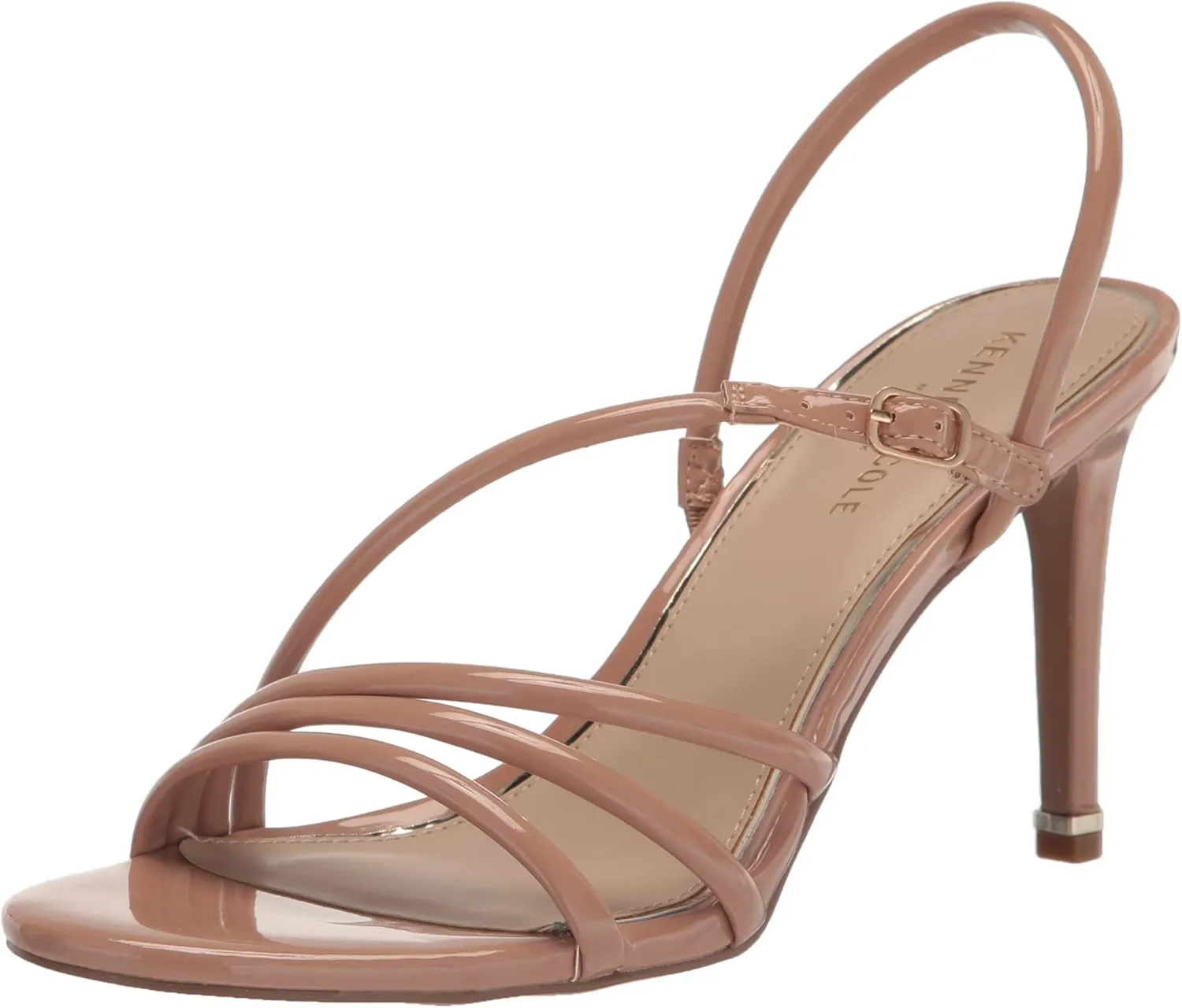 Kenneth Cole Women's Women's Baxley Wedge Sandal, Cognac PU, 7