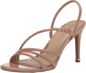Kenneth Cole Women's Women's Baxley Wedge Sandal, Cognac PU, 7