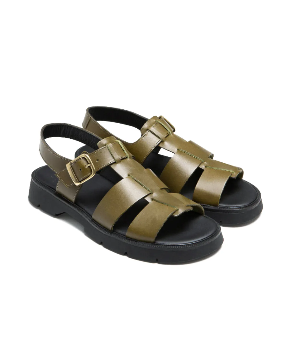 Kleman Ballast Vgt Olive Strappy Sandal