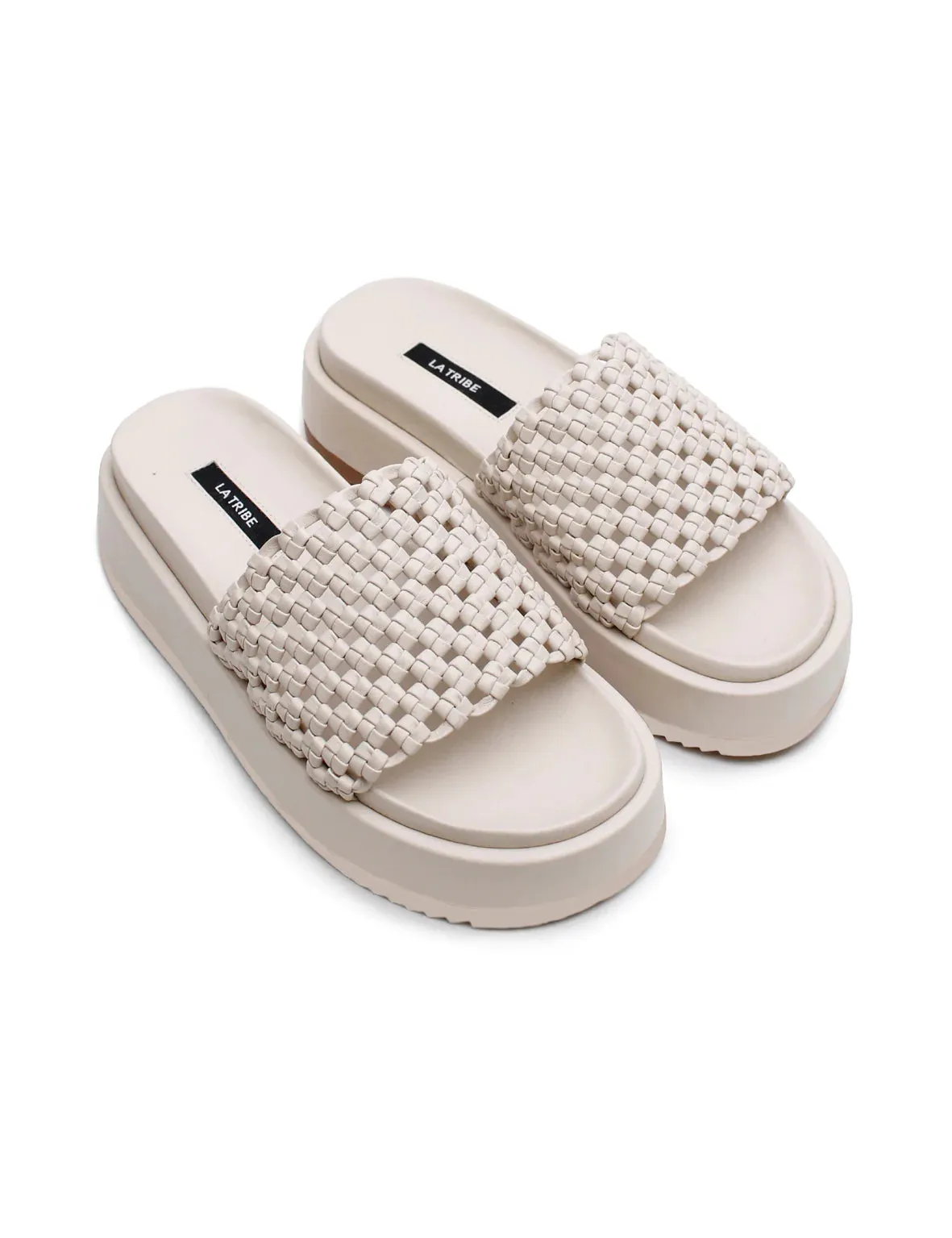 Knotted Platform Slide - Milk