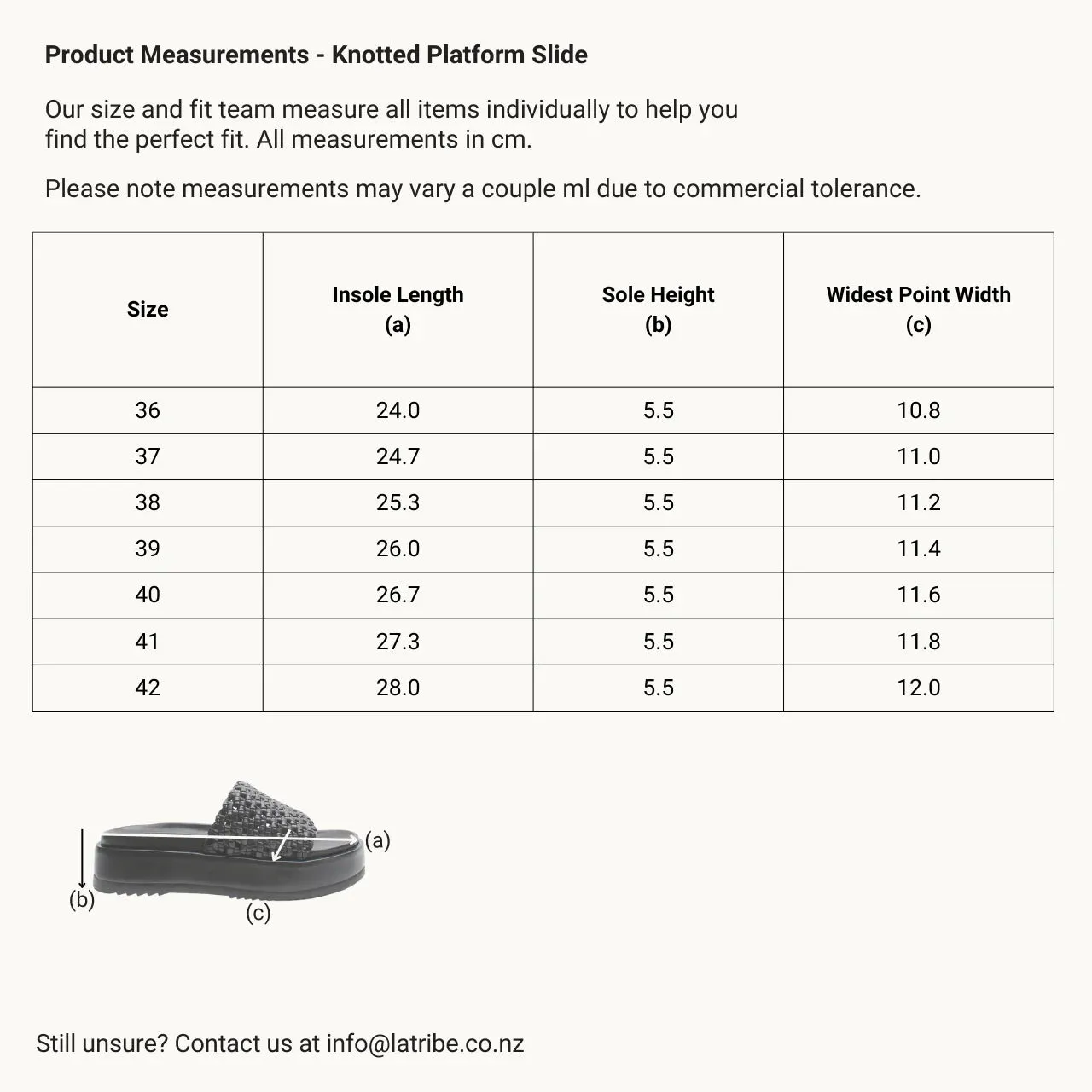 Knotted Platform Slide - Milk