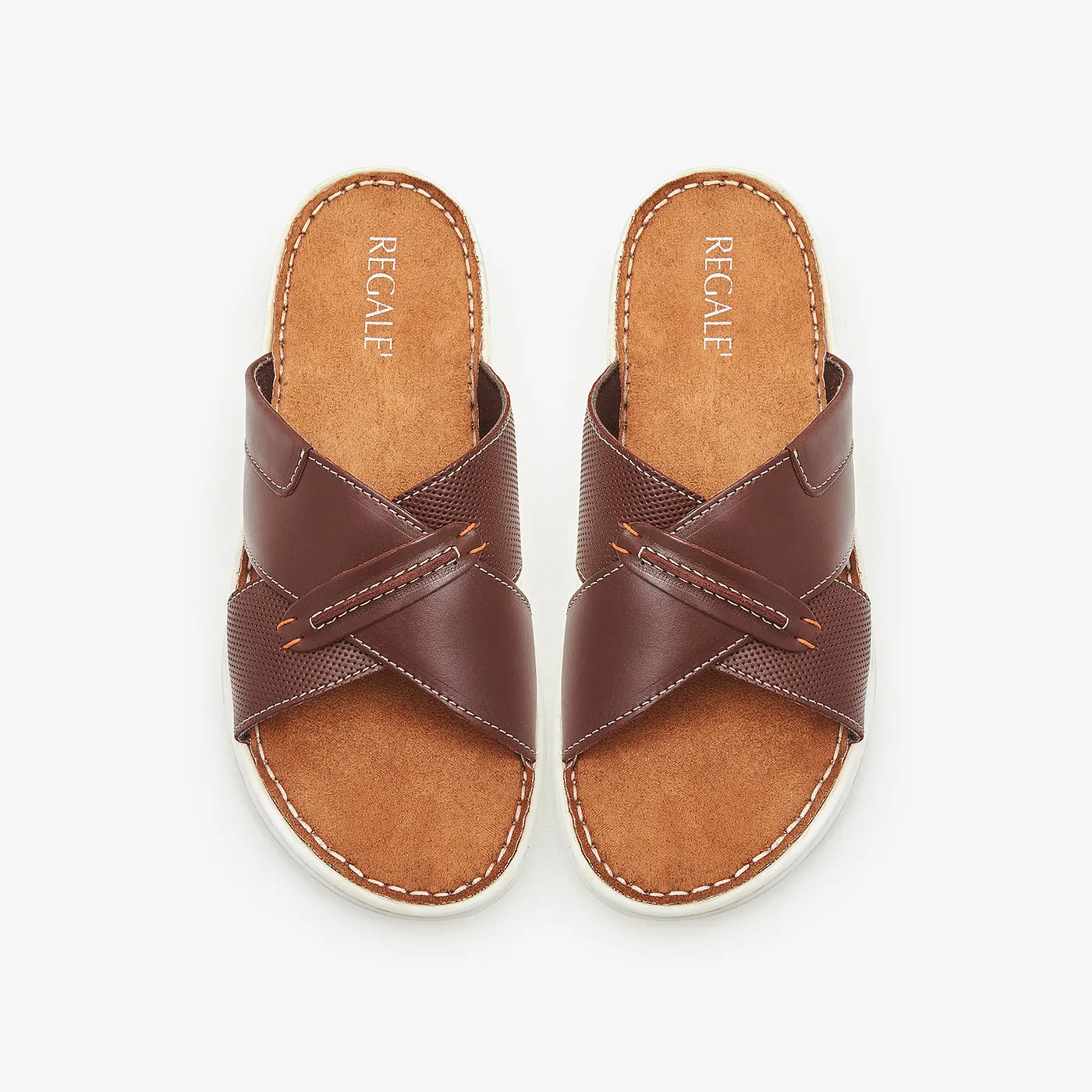 Leather Slide Chappals