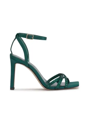 Leonah High Heel Sandal in Evergreen