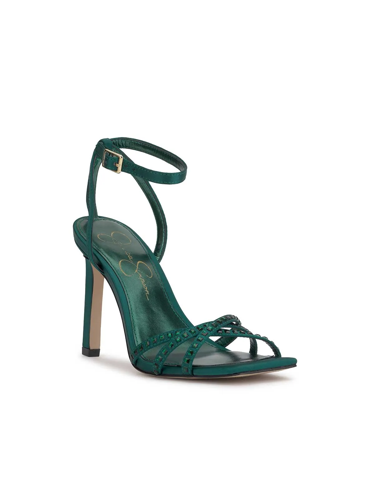 Leonah High Heel Sandal in Evergreen
