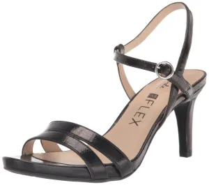 LifeStride Womens Miracle Strappy Heeled Sandal Black 10 W