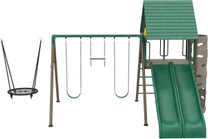 Lifetime Big Stuff Two-Slide Swing Set Playset