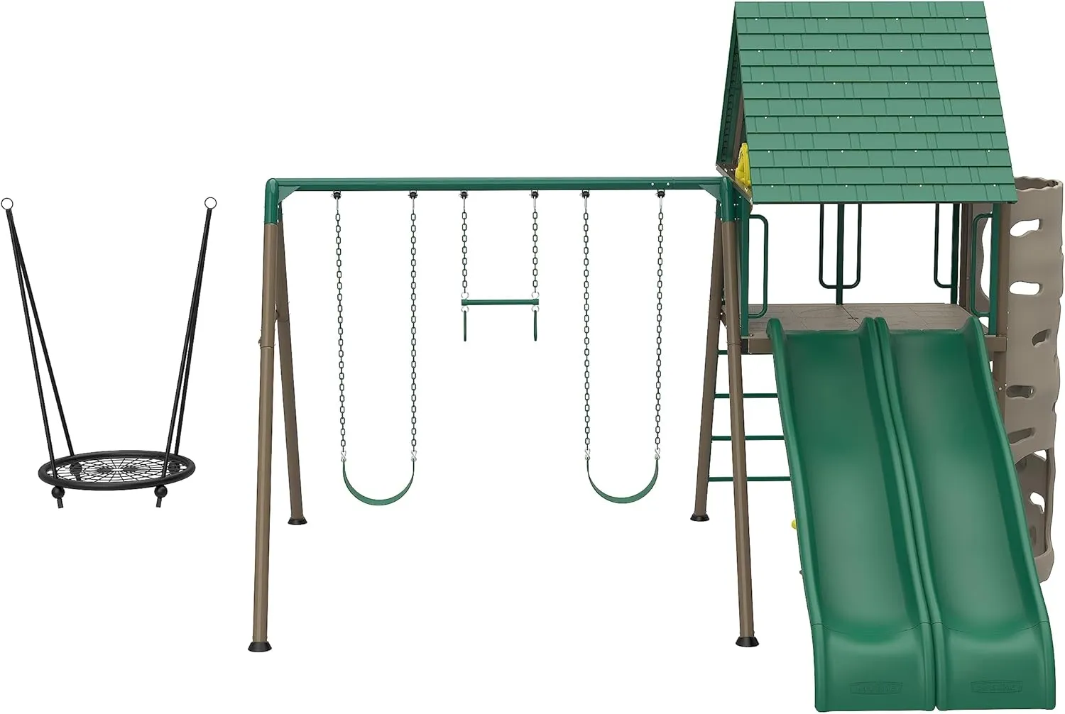 Lifetime Big Stuff Two-Slide Swing Set Playset