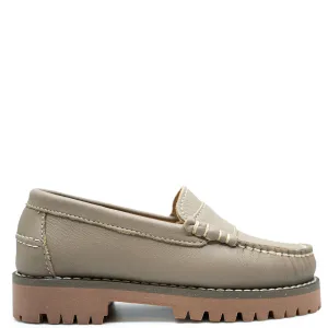 LMDI Taupe Leather Chunky Loafer
