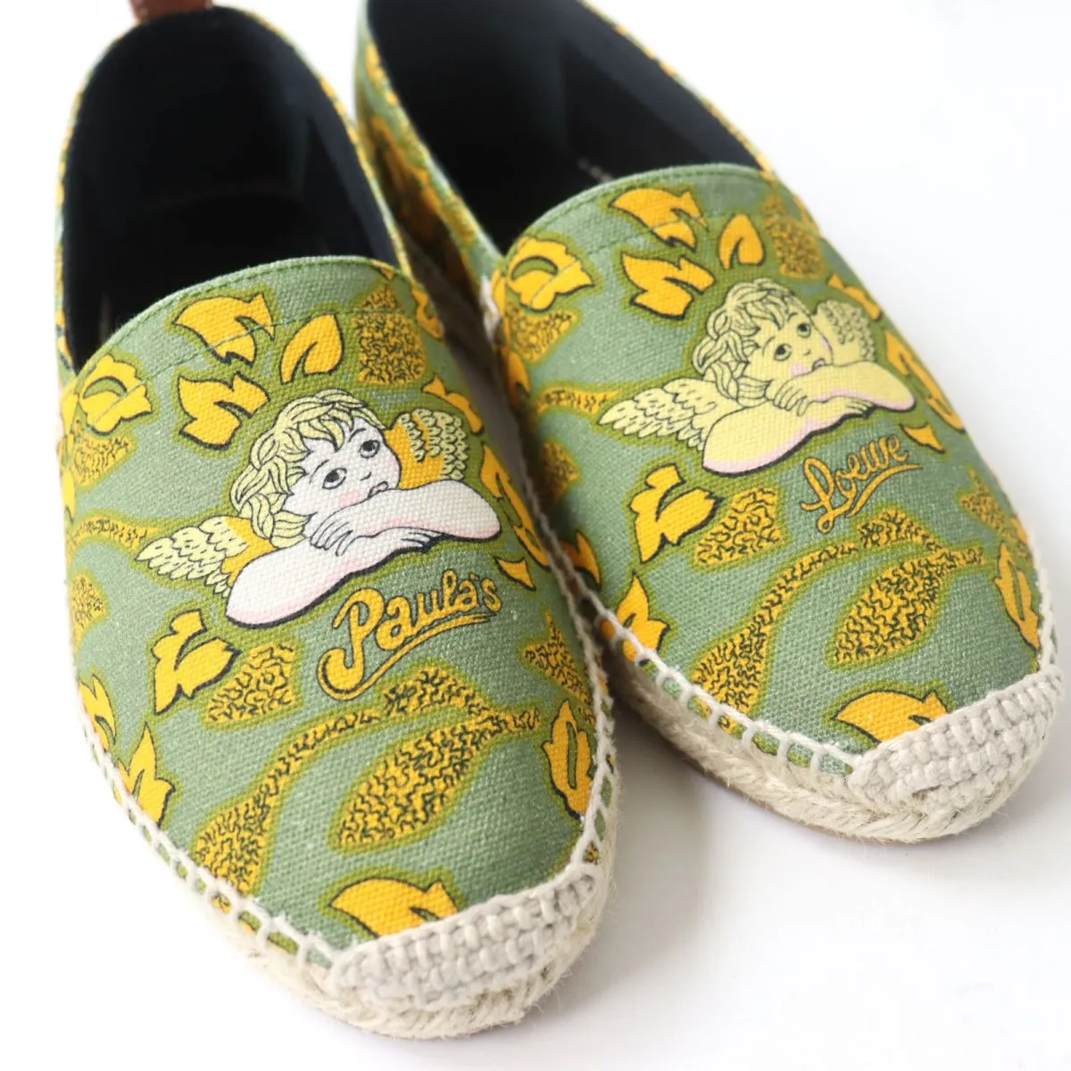 LOEWE Slip-on Canvas, Leather multicolor Espadrille 37