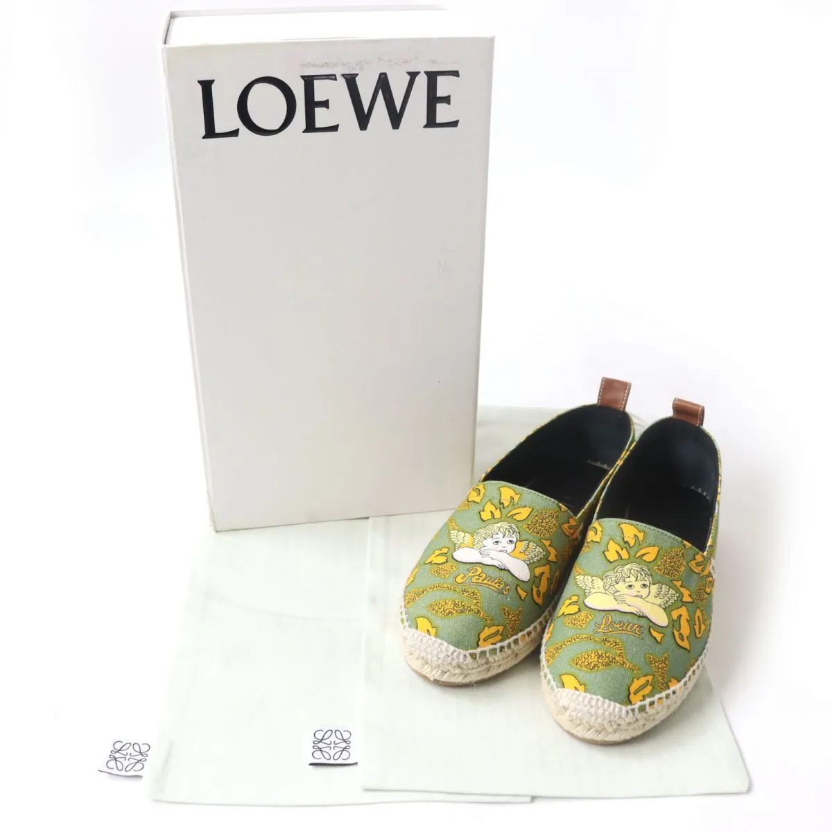 LOEWE Slip-on Canvas, Leather multicolor Espadrille 37