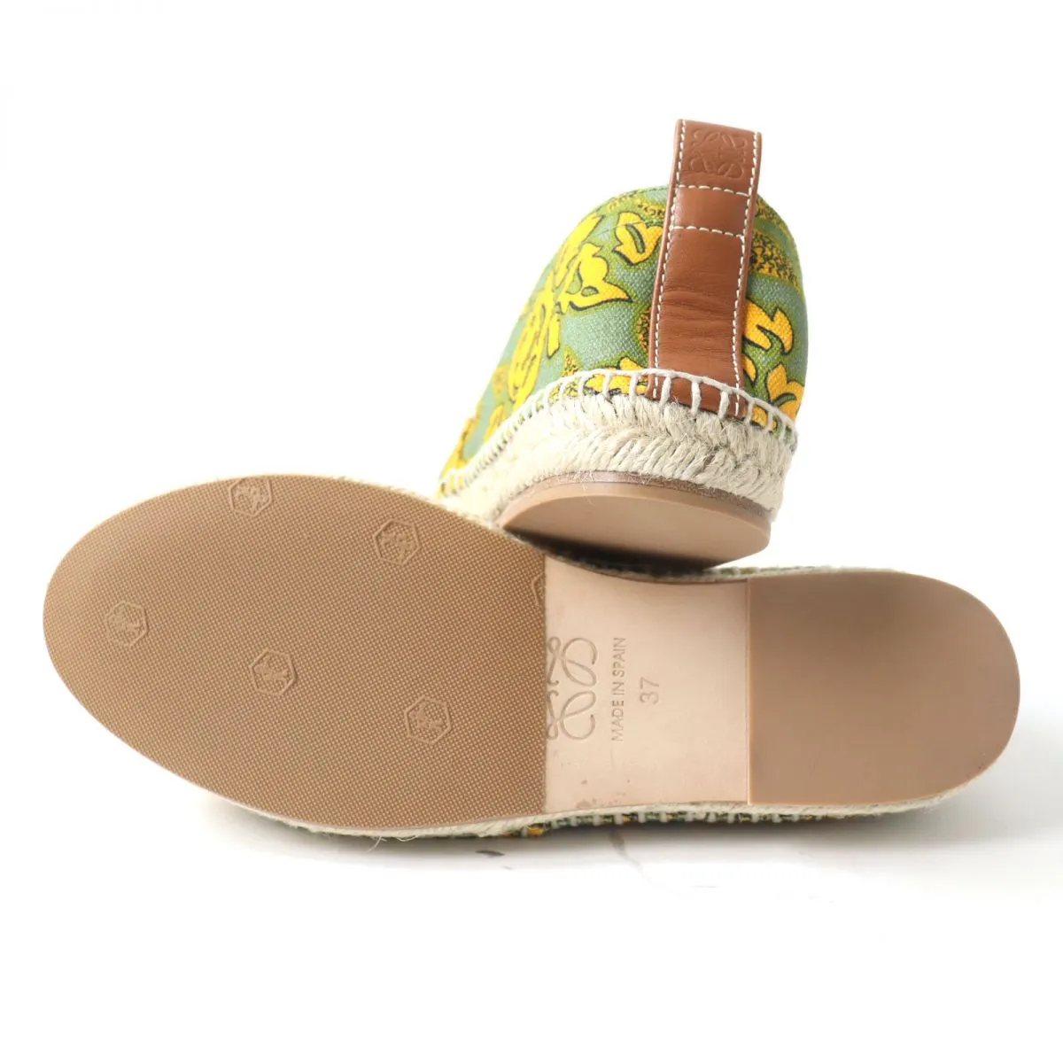 LOEWE Slip-on Canvas, Leather multicolor Espadrille 37