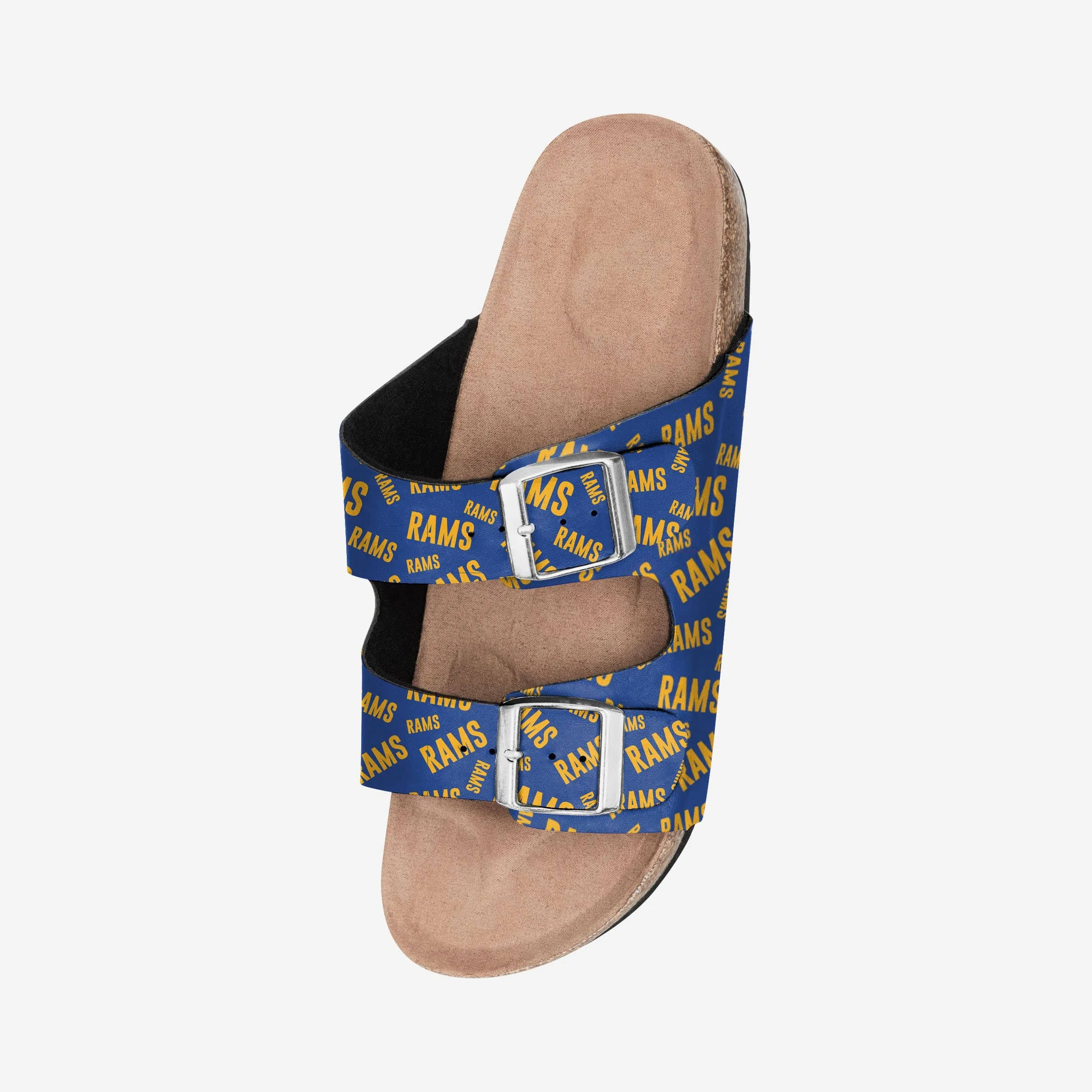Los Angeles Rams Womens Mini Print Double Buckle Sandal