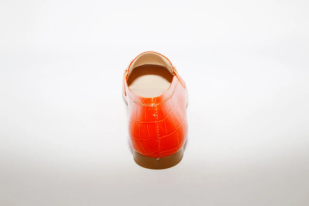MARIA JAEN - 57 Orange Croc Loafer