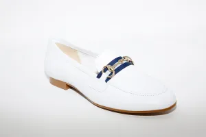 MARIA JAEN - 57 White Leather Loafer