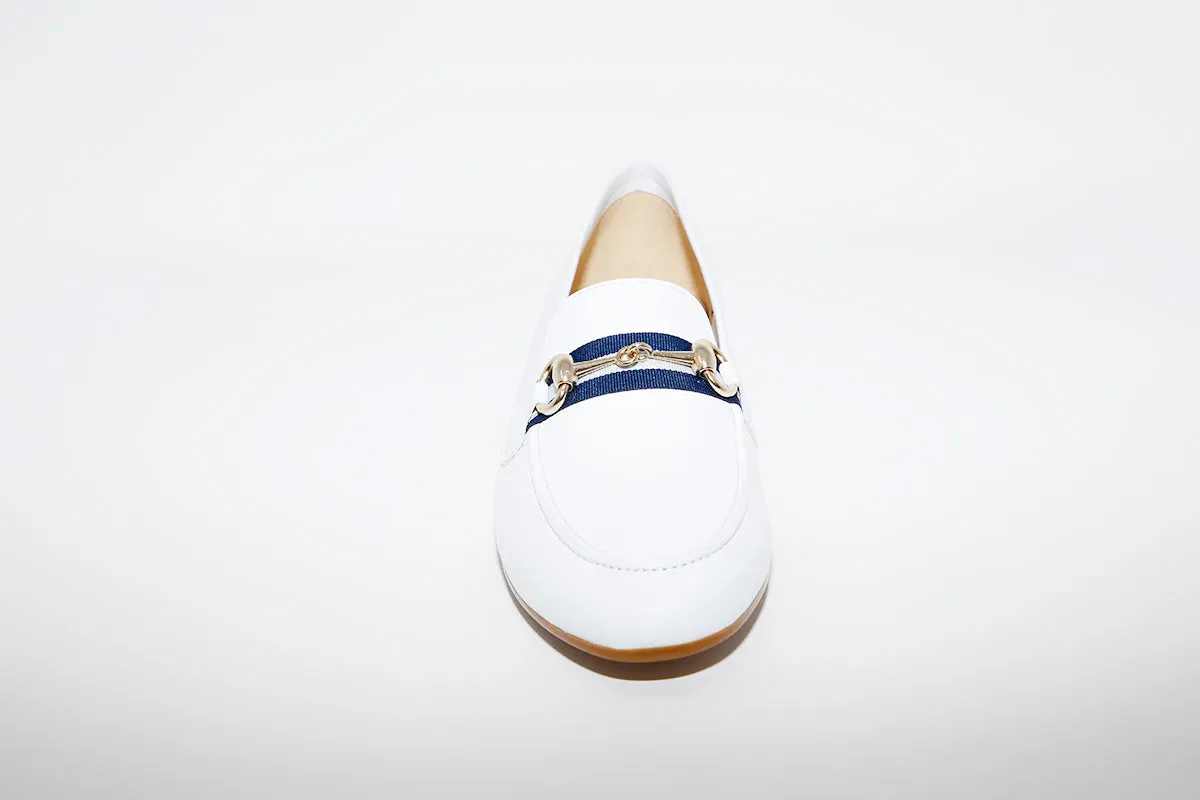 MARIA JAEN - 57 White Leather Loafer