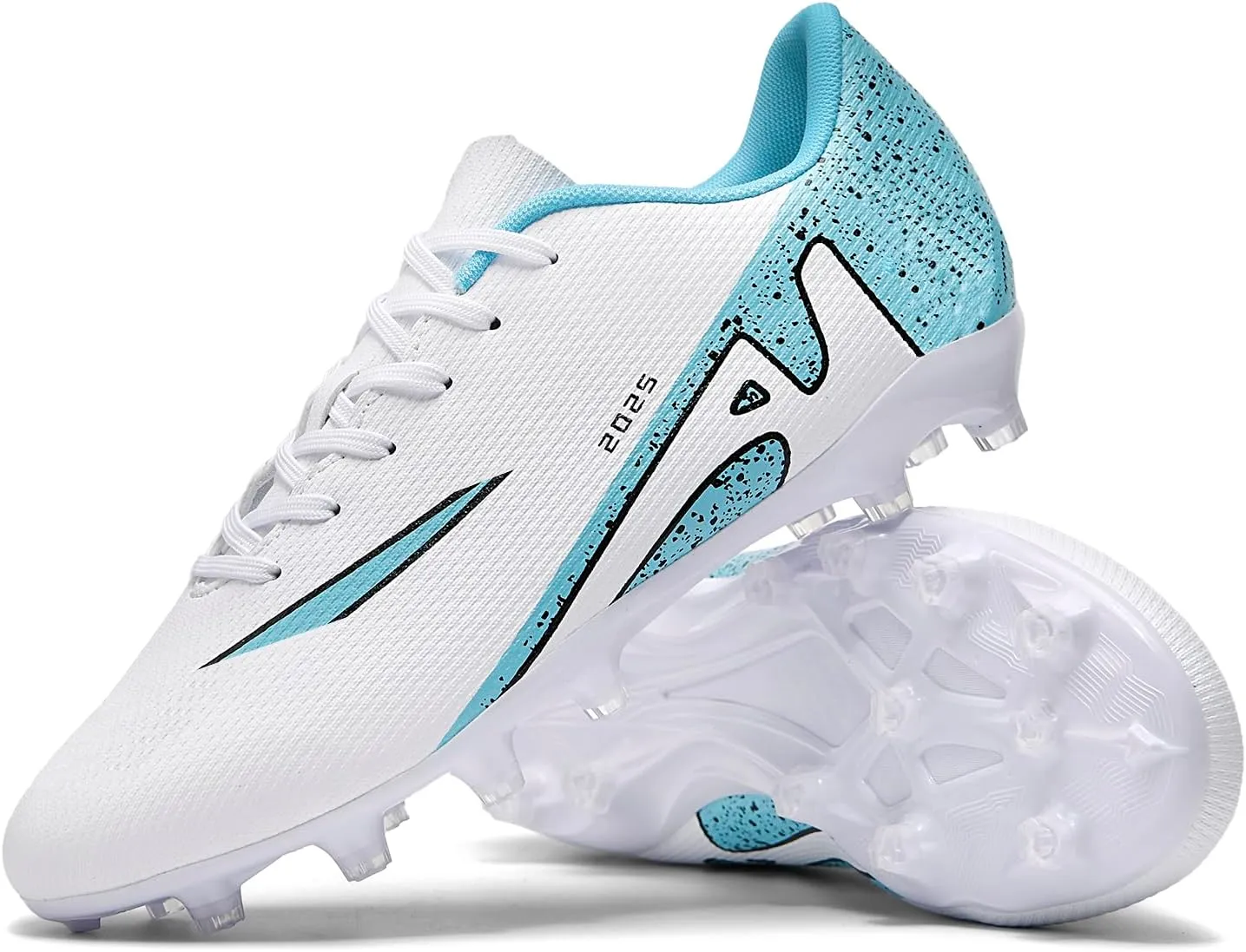 Men's Soccer Shoes Football Cleats High-Tops Lace-Up Non-Slip Spikes Indoor Outdoor Sports Athletic Baseball Lacrosse Sneaker