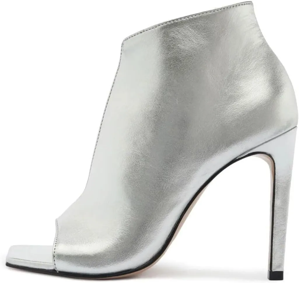 miss left Women Trendy Open Square Toe Stiletto Heeled Sandals Cutout Ankle Strappy Buckle High Heel Pumps Party Office Work Shoes Size 4-16 US
