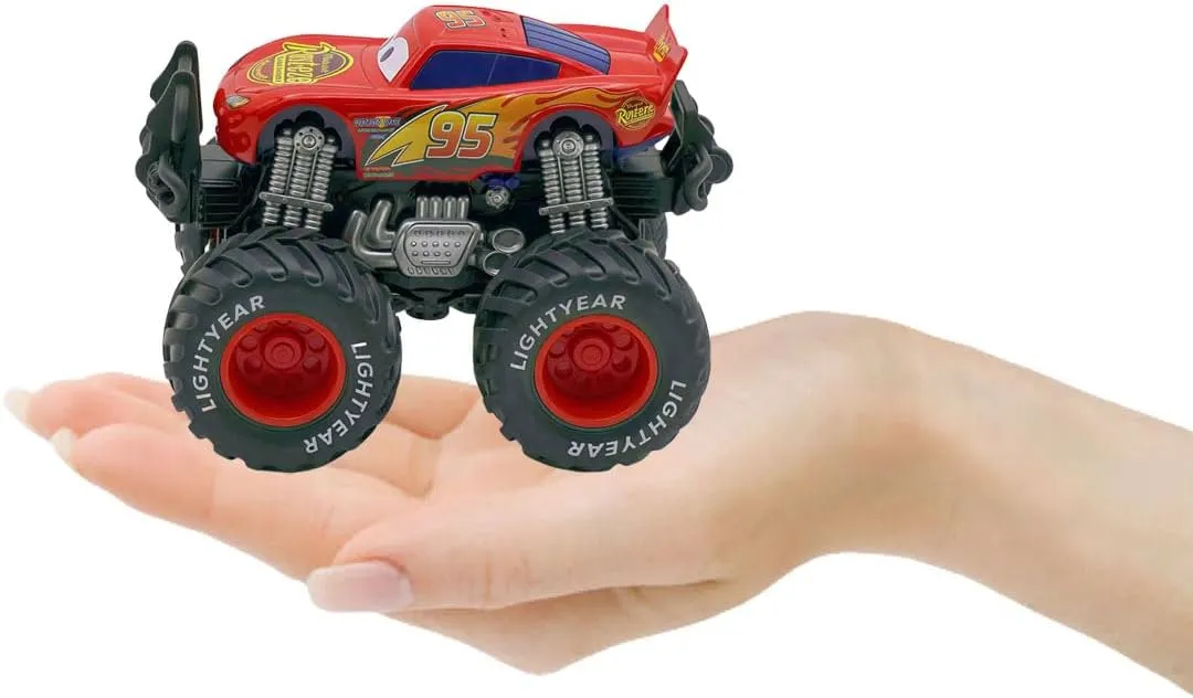Movie Cars McQueen and His Friends Die Cast Car Set 1:45 Scale Giant Wheels Truck Toy(2 Pack 01)