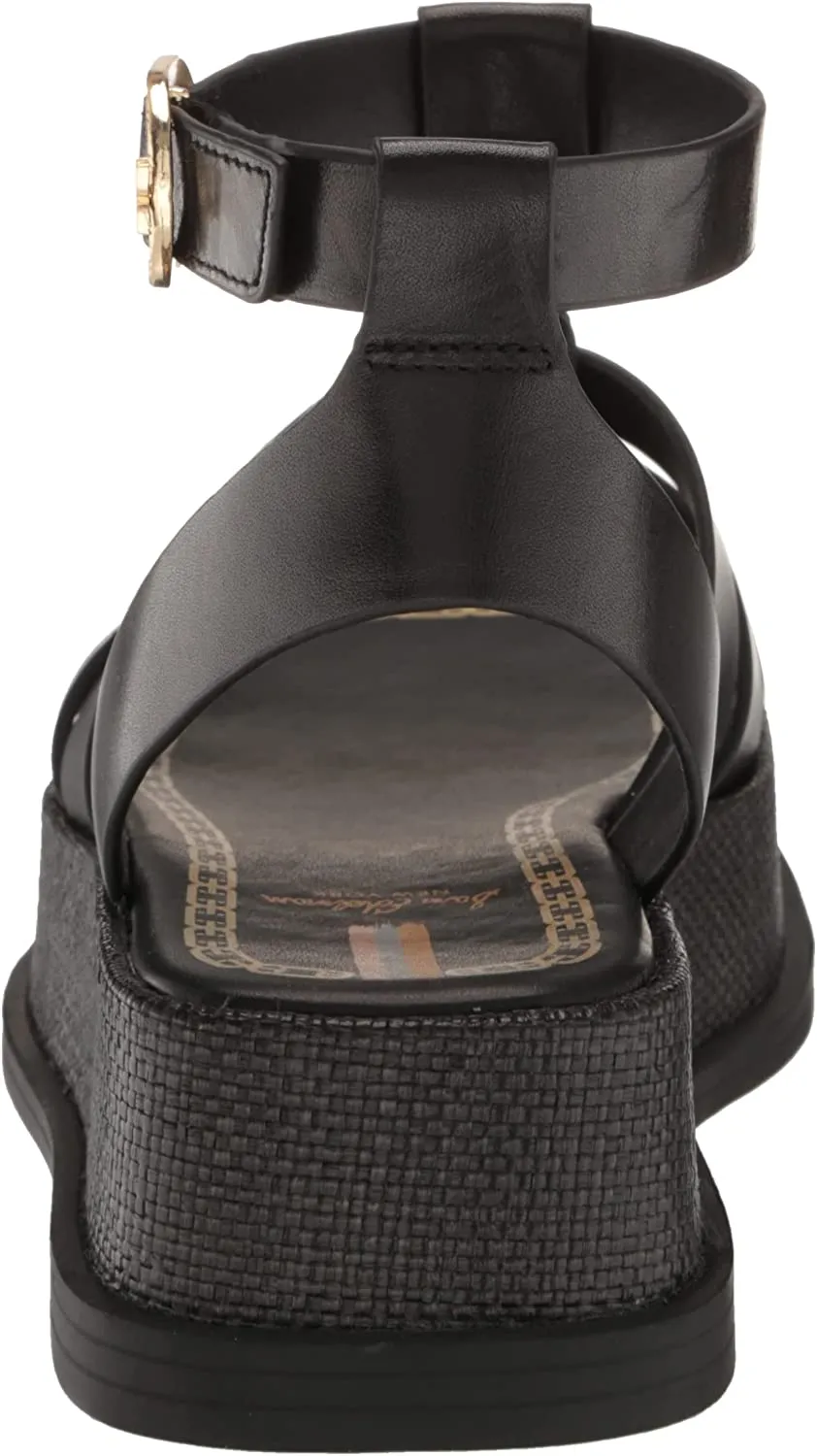 Multi Block Straps Special deal Leather Budget-friendly Sam Naima Black Edelman Ankle Buckle Heel Sandals