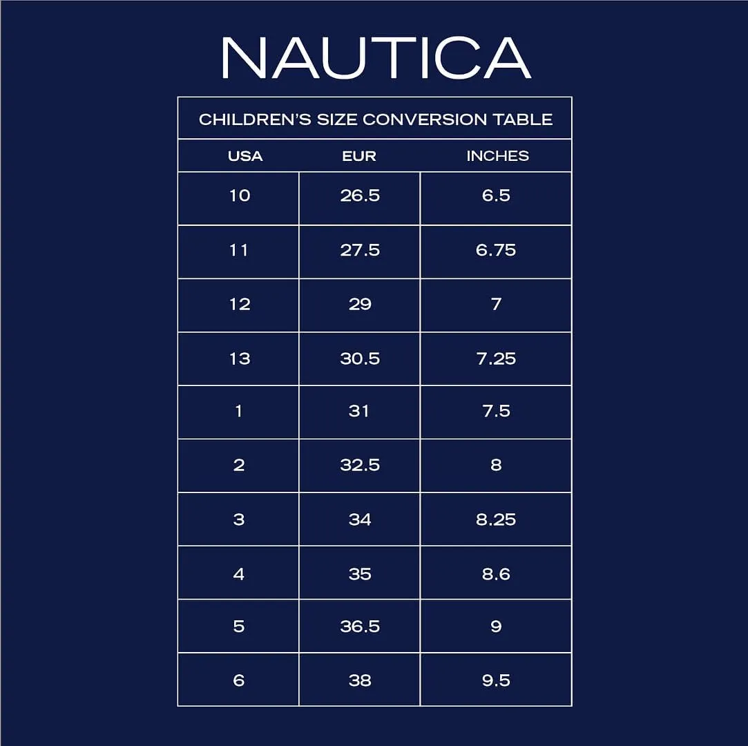 NAUTICA Kids Boys Girls Air Bubble Sneaker Athletic Running Shoe with Strap/Bungee (Toddler/Little Kids)