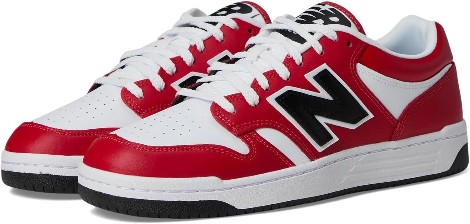 New Balance Men's 480 Sneaker, Team Red/White, 4