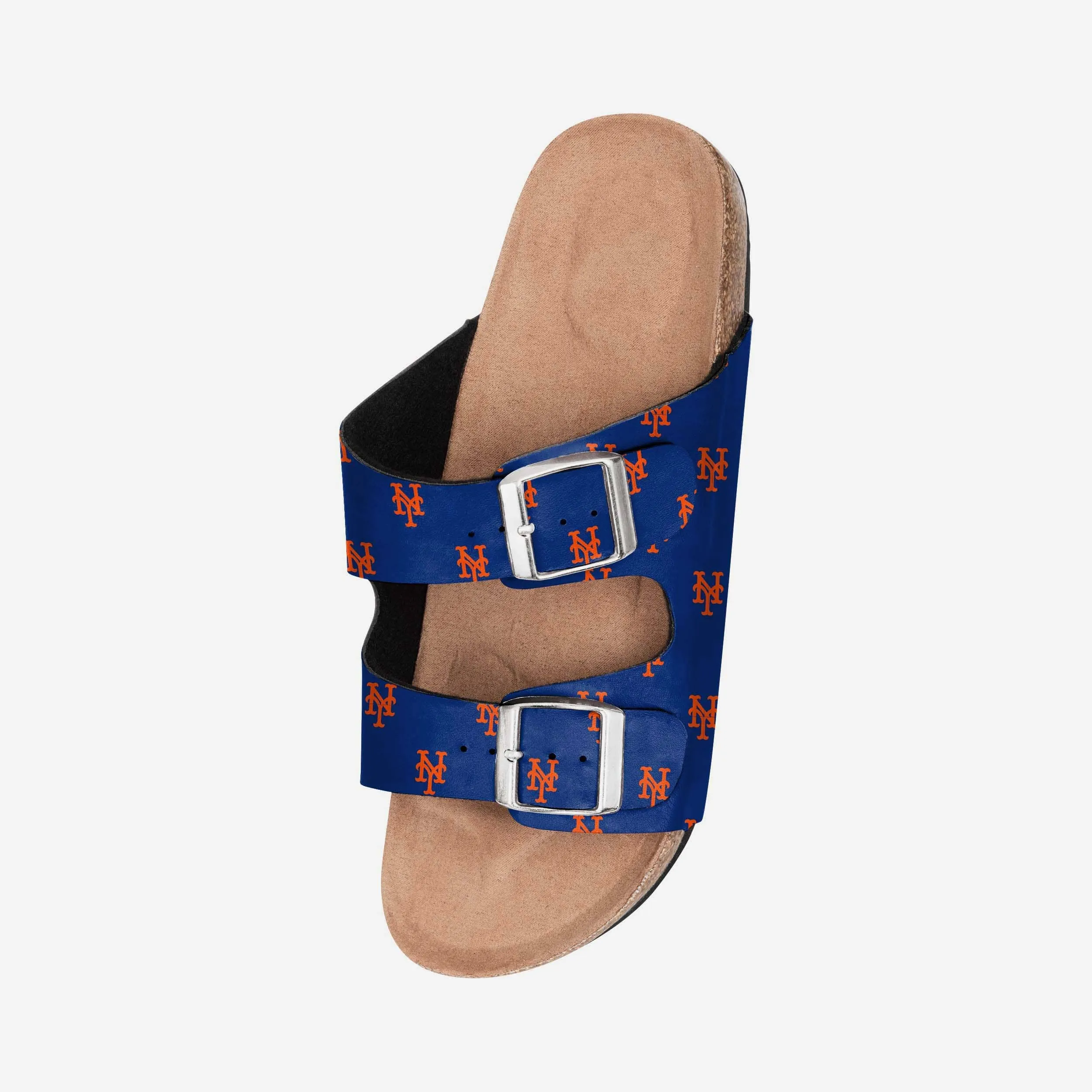 New York Mets Womens Team Logo Double Buckle Sandal
