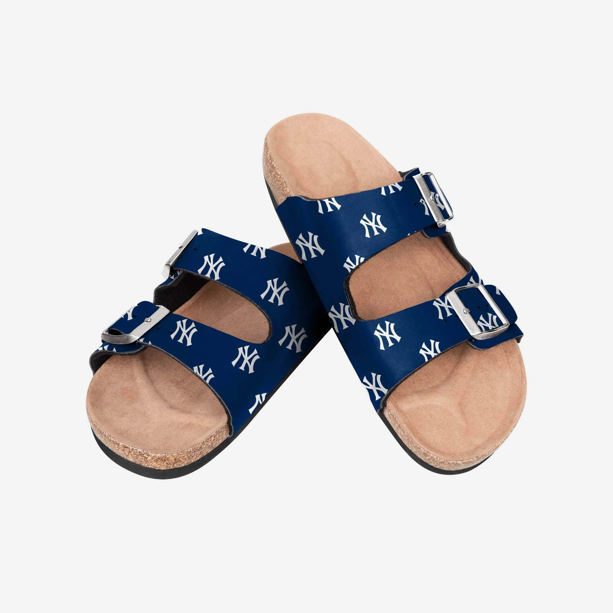 New York Yankees Womens Team Logo Double Buckle Sandal
