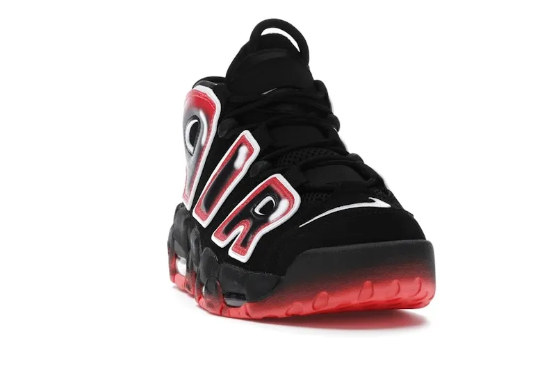 Nike Air More Uptempo Black White Laser Crimson