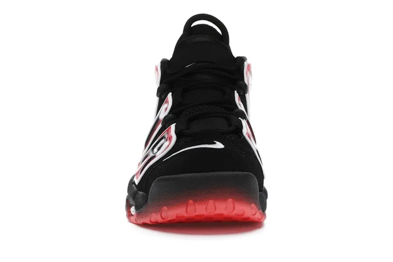 Nike Air More Uptempo Black White Laser Crimson