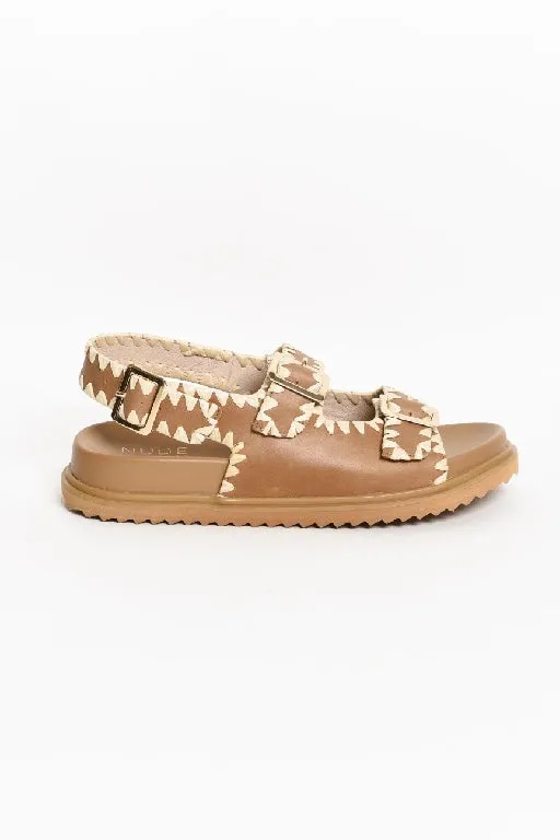NUDE FOOTWEAR - ALICE LEATHER SANDAL - TAN
