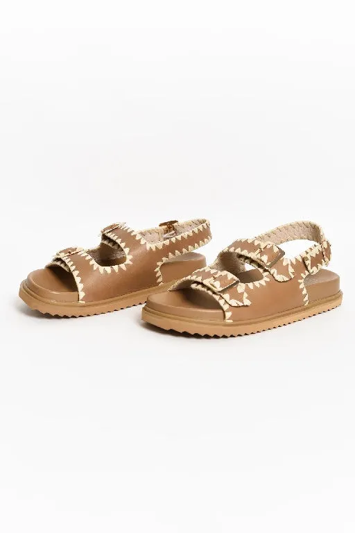 NUDE FOOTWEAR - ALICE LEATHER SANDAL - TAN