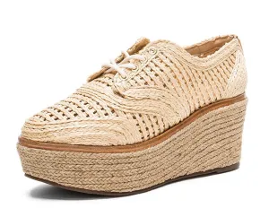Nude Natural Platform Jules Sneaker Timely delivery Wedge Minimalistic Schutz Espadrille Oxford Fashion