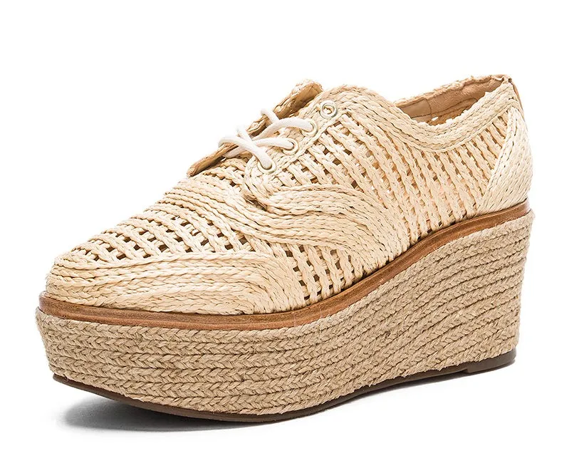 Nude Natural Platform Jules Sneaker Timely delivery Wedge Minimalistic Schutz Espadrille Oxford Fashion