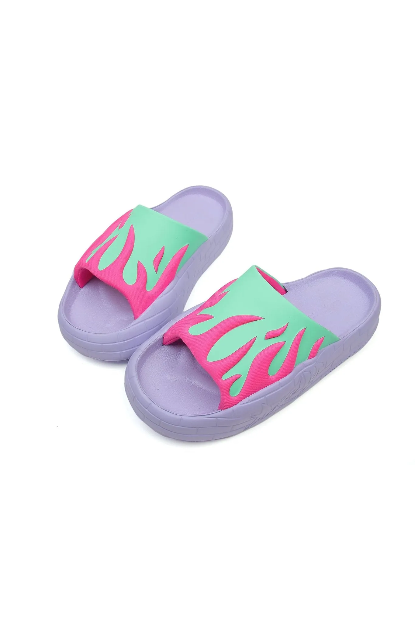NYU SLIDE FUCHSIA GREEN