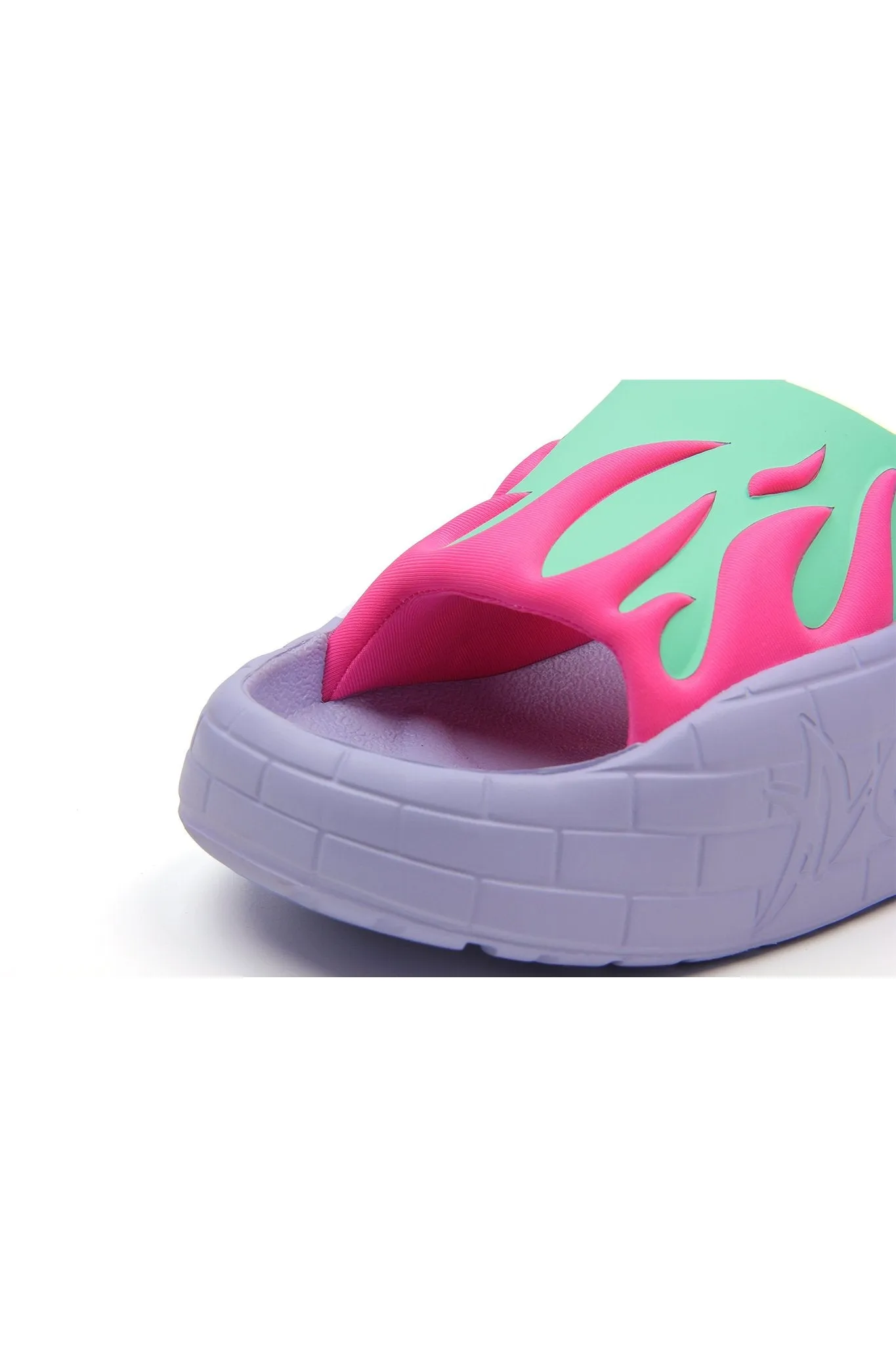 NYU SLIDE FUCHSIA GREEN