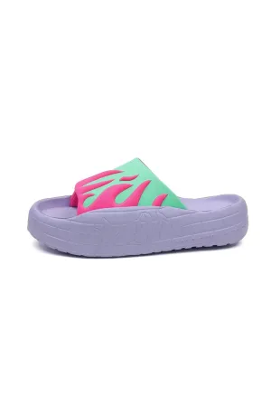 NYU SLIDE FUCHSIA GREEN