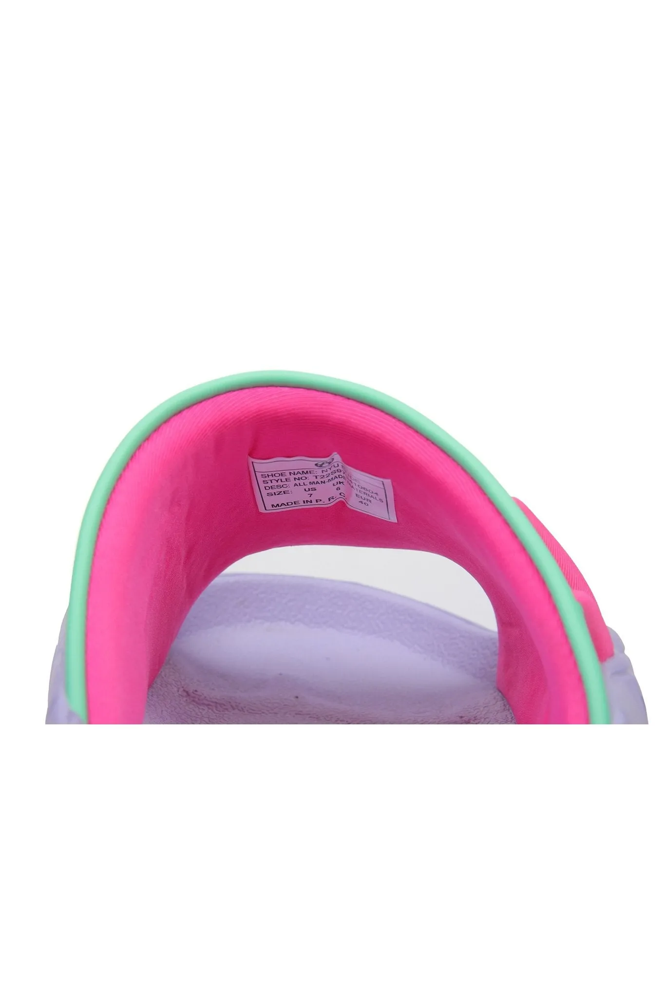 NYU SLIDE FUCHSIA GREEN