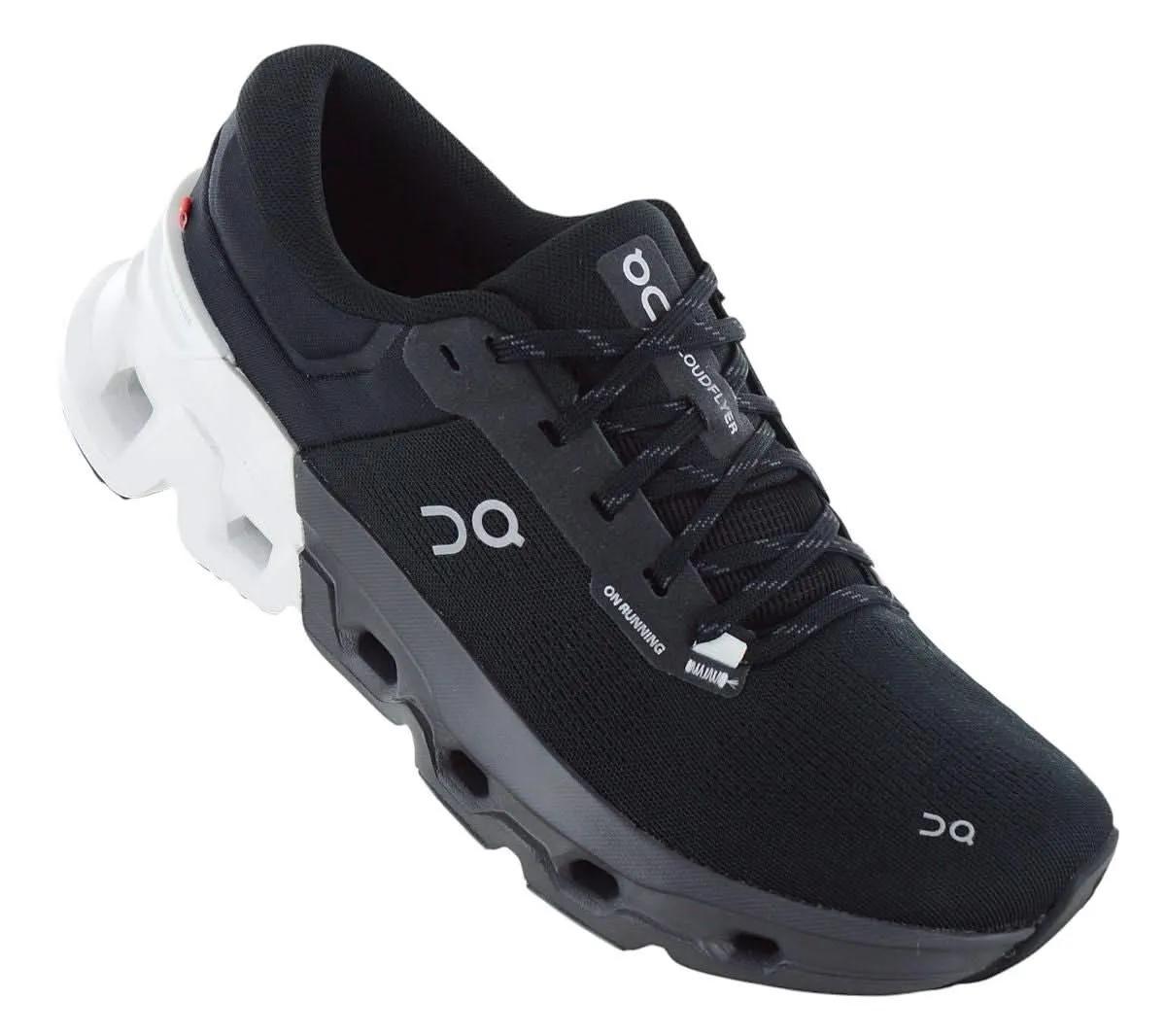ON Running Cloudflyer 5 - Herren Laufschuhe Cloud Schuhe Black-White 3ME30010299