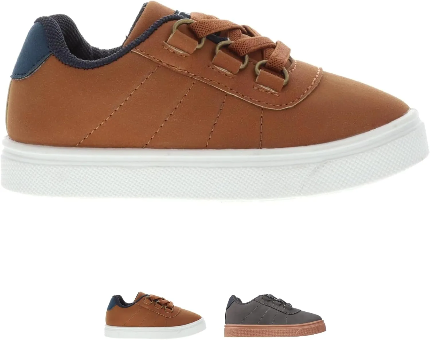 Oomphies Wyatt Boys Slip-On Sneakers – Stylish Low-Top Design, Elastic Laces, Cushioned Footbed & Durable Rubber Sole