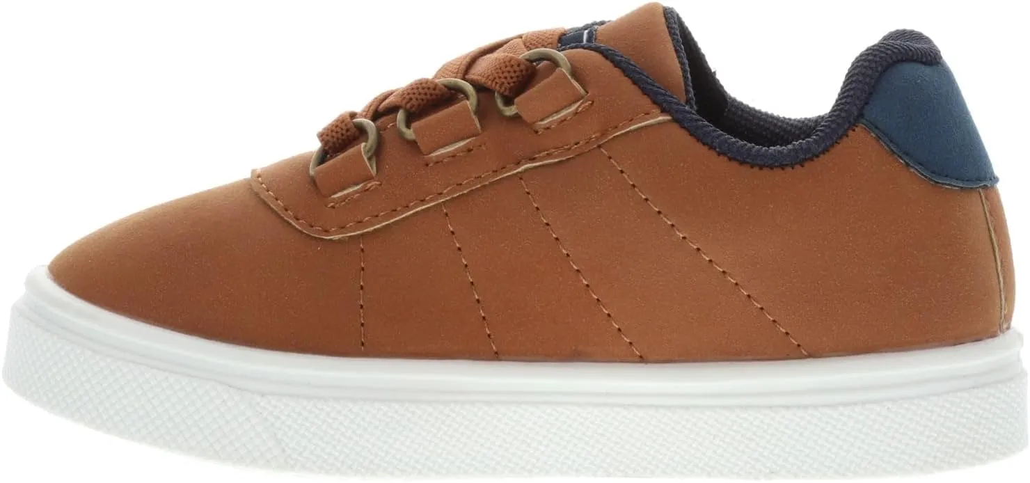 Oomphies Wyatt Boys Slip-On Sneakers – Stylish Low-Top Design, Elastic Laces, Cushioned Footbed & Durable Rubber Sole
