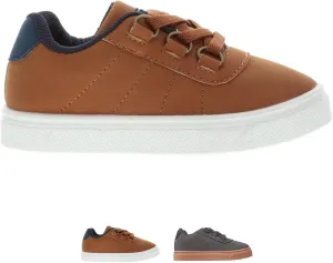 Oomphies Wyatt Boys Slip-On Sneakers – Stylish Low-Top Design, Elastic Laces, Cushioned Footbed & Durable Rubber Sole