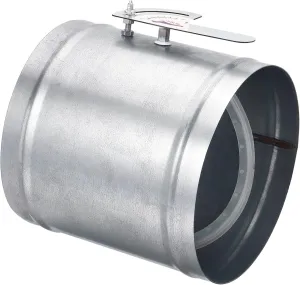 PATIKIL 8" HVAC Duct Manual Volume Damper, Metal Adjustment Airflow Ducting Backdraft Damper Control for Air Ventilation System