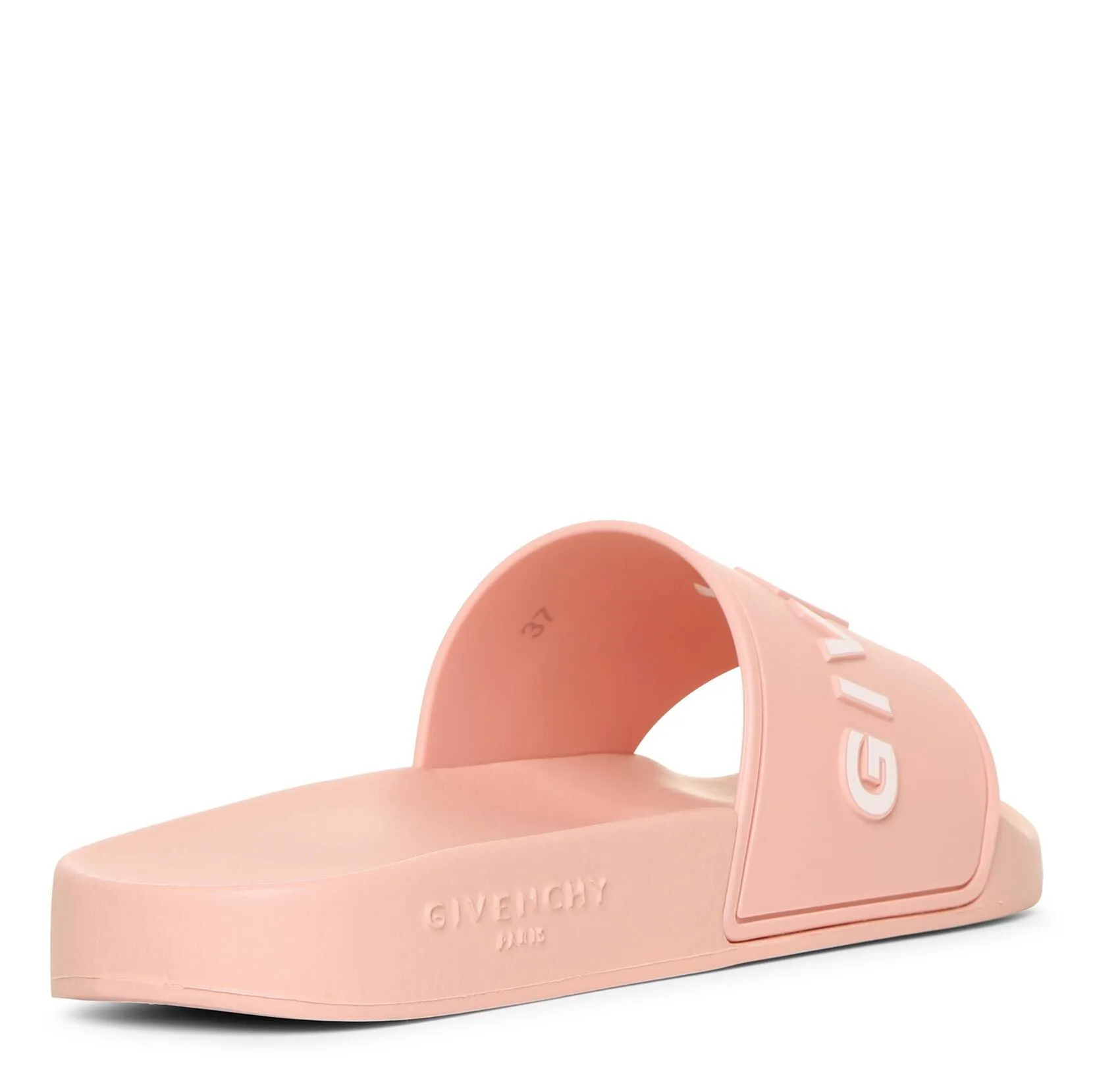 Pink logo rubber slides