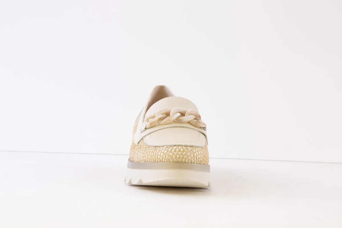 PITILLOS - 5113 CHUNKY SLIP-ON SHOE - CREAM