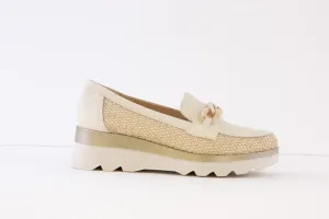 PITILLOS - 5113 CHUNKY SLIP-ON SHOE - CREAM