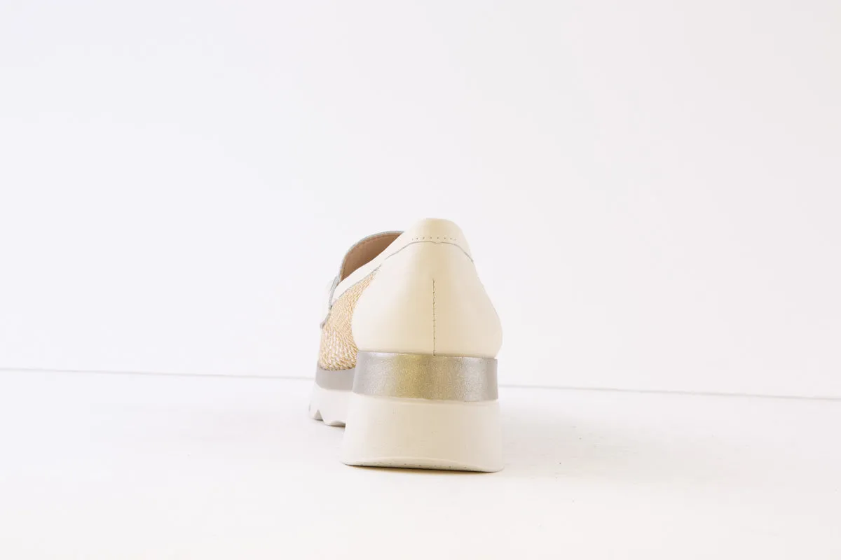 PITILLOS - 5113 CHUNKY SLIP-ON SHOE - CREAM