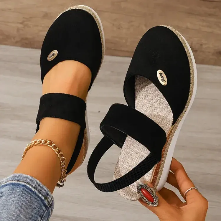 Platform with Strap Sandals Design Fast-moving sale Double Espadrilles Women's Full collection